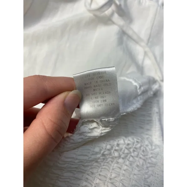 Anna Grace White Puff Sleeve Mini‎ Dress Size S - Image 7