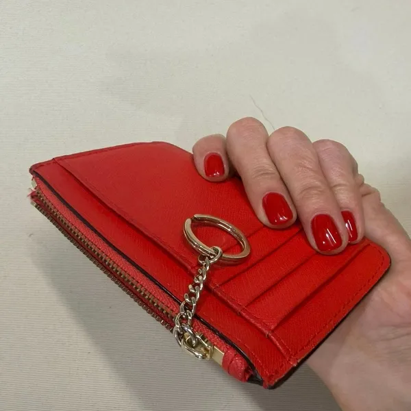 Kate Spade Red Card Holder/ Key Chain - Image 7