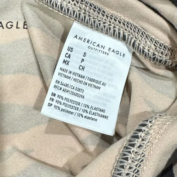 American Eagle Tan Black Zebra Soft Bike Shorts Women’s Small - Image 3