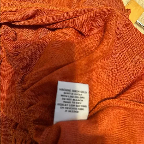 NWT Forever 21 Burnt Orange Tiered Short Sleeved Babydoll Dress Size Large - Image 2