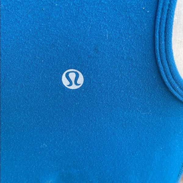 Lululemon Fitted Blue Racerback Tank Top Size 4/6 - Image 5