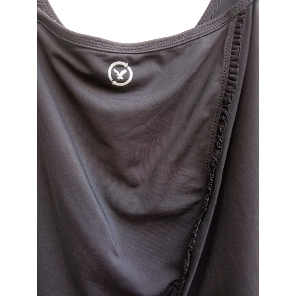 American Eagle Women’s Scoop Neck Racer Back Black Workout Tank Top Size Medium - Image 6