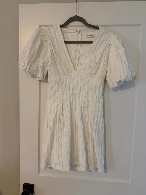 Storia White babydoll dress - Image 3