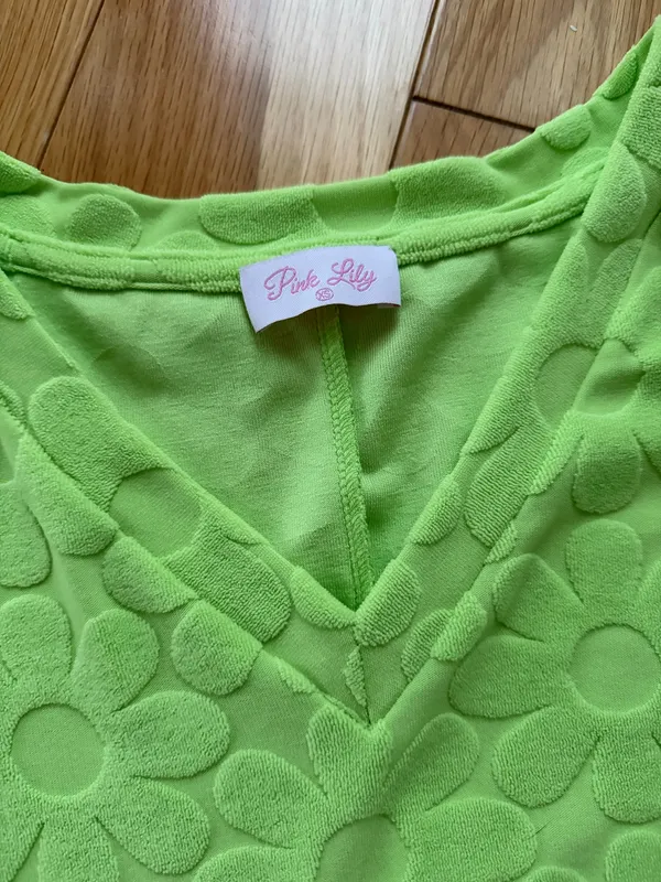 Pink Lily Bright Green Pullover & Shorts - Image 5