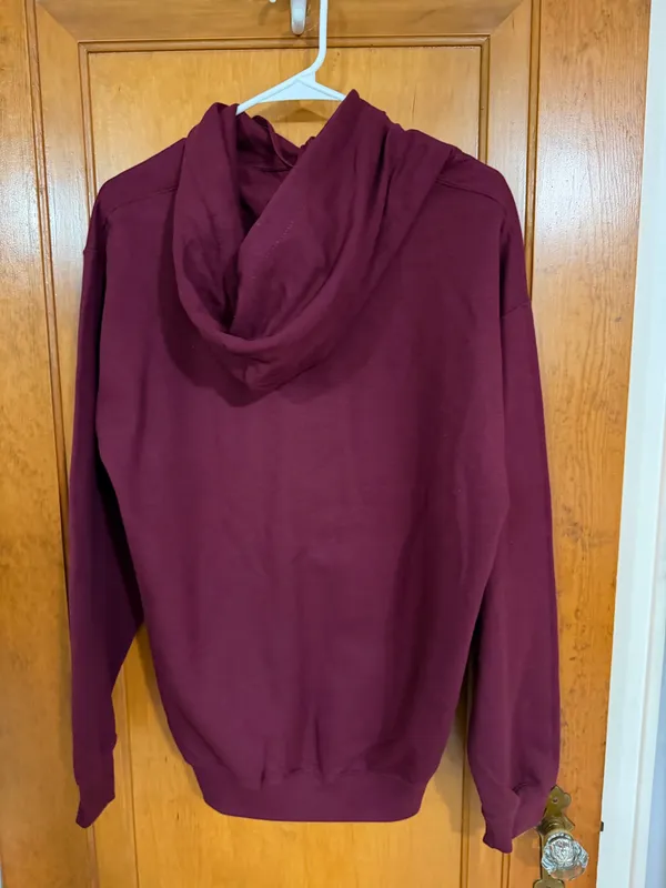 Maroon and pink Jeep girl hoodie M never worn - Image 2