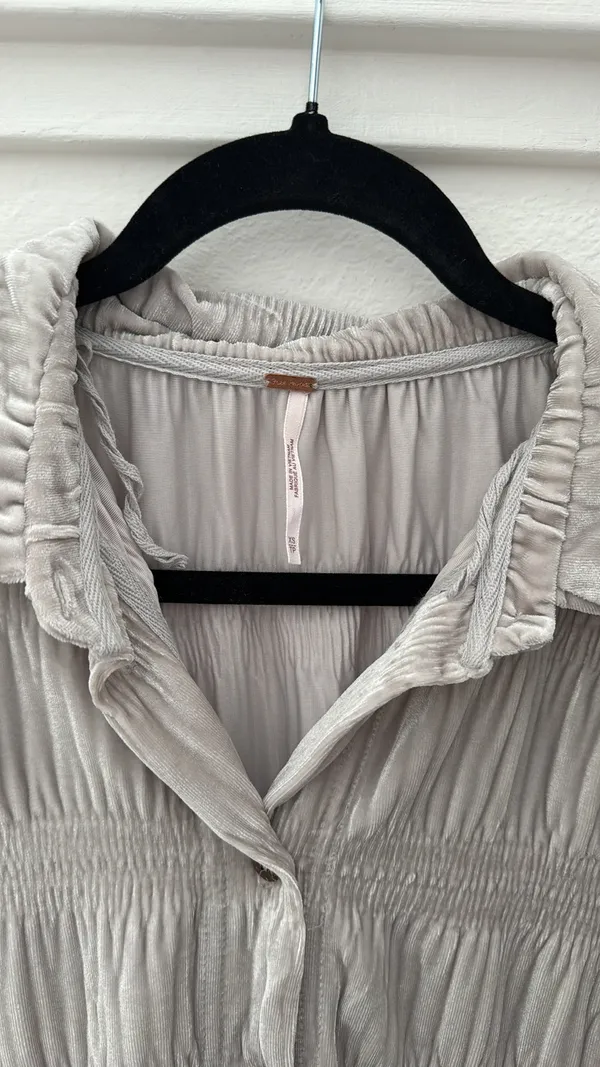 Velvet Button Down Shirt - Image 3