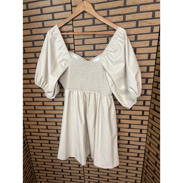 Arula Cream Faux Leather Dress Size X (‎ XL) - Image 2