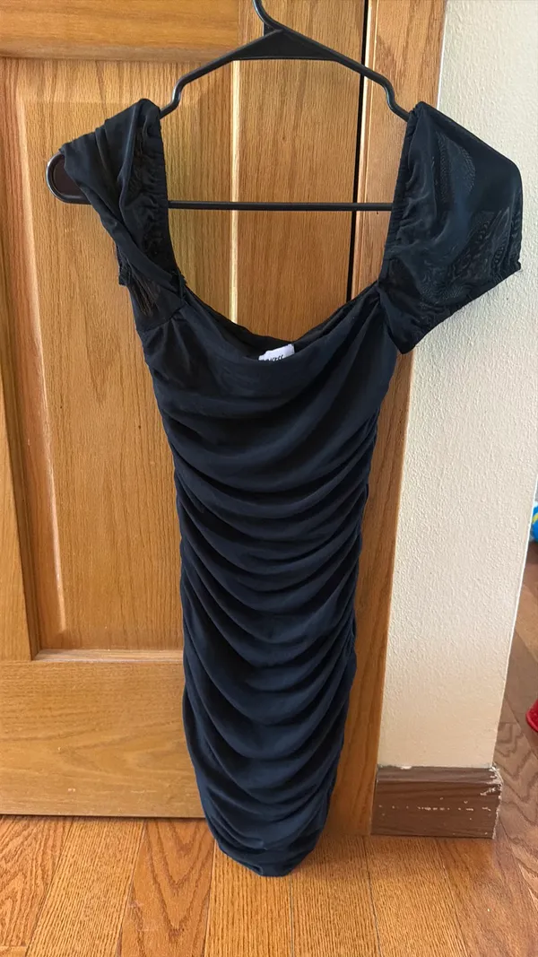 Black Princess Polly Mini Dress - Image 2