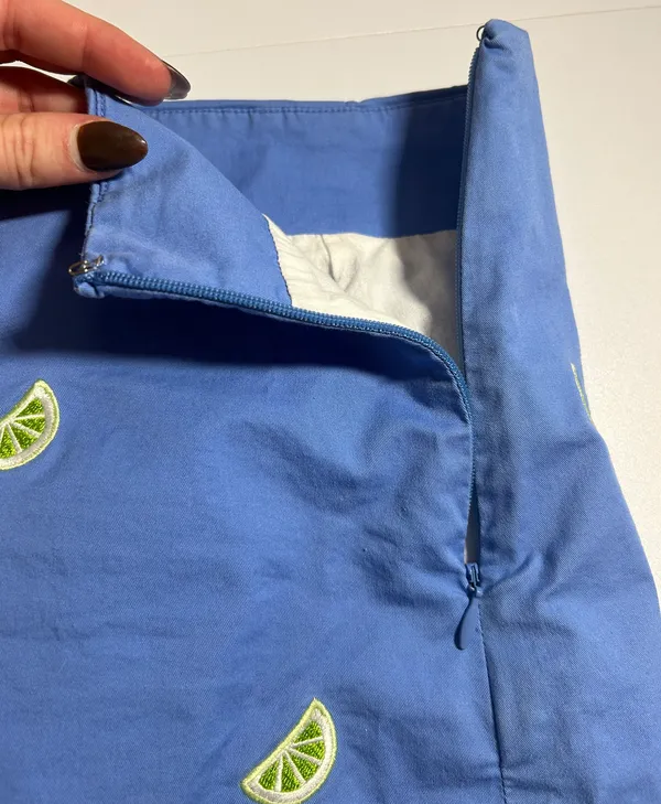Vineyard Vines Women’s Lime Embroidered Fully Lined Skirt - Image 6