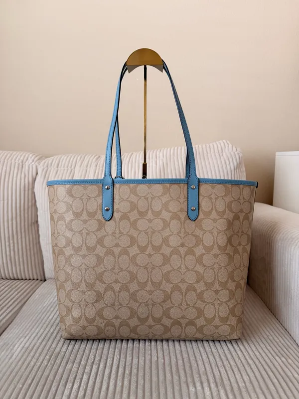 Coach Reversible City Tote with Pouch - Image 8