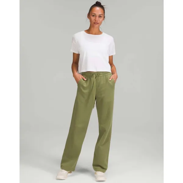 Lululemon Loungeful Straight Leg Pant Bronze Green Size‎ 6 W5EK3S Sweatpants - Image 2