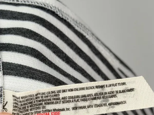 Free People Beach On‎ The Line Ponte Dress Small Gray White Stripe Mini - Image 7