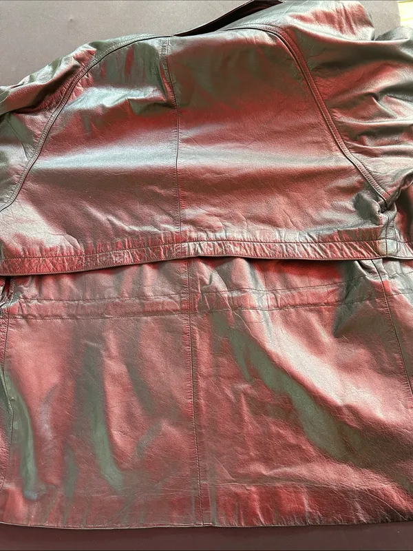 Wilsons Leather Black Leather Trench Jacket - Image 5
