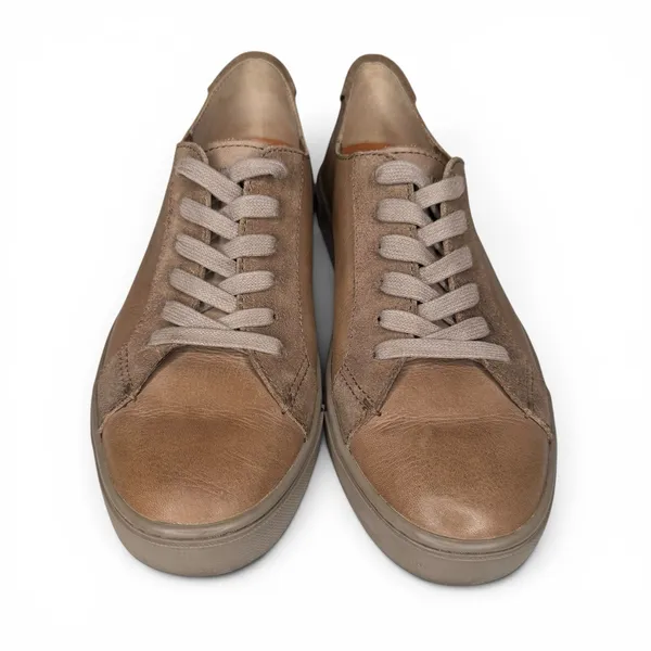 FRYE Gemma Ivy Low Lace Sneaker Taupe Brown Casual Leather Shoe Women's 9‎ M - Image 5