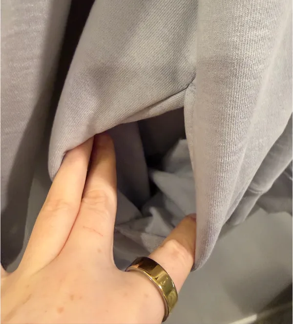 Brandy Melville Fleece Lined Quarter Zip Pullover Grey - Image 4