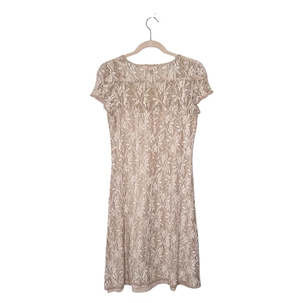 Sundance Ivory Lace Flare Dress Size S - Image 4