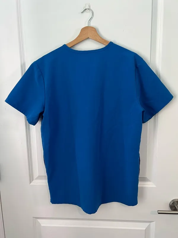 Figs Blue Scrub Top Size Small - Image 2