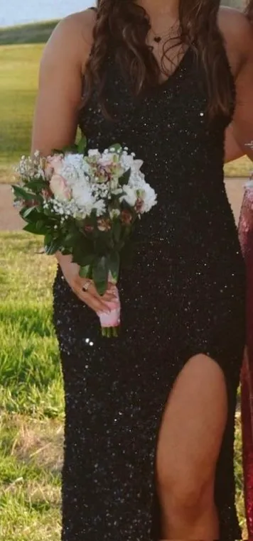Sequin Formal Dress Black - Image 2