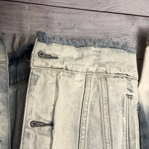NEW Blank‎ NYC Raw Hem Dip Dye Jean Jacket XS - Image 6