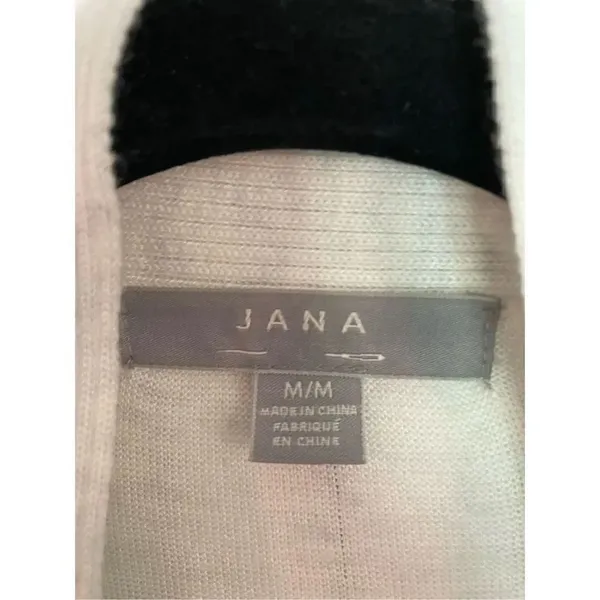 Jana ribbed oatmeal long open cardigan size m White Size M - Image 3