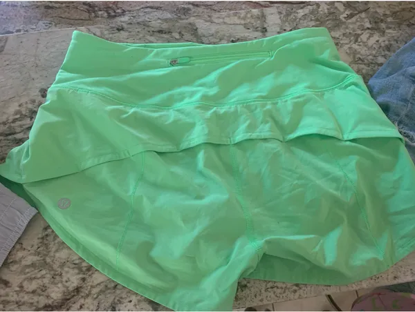 Neon Green Lululemon Speed Ups 2.5” - Image 2
