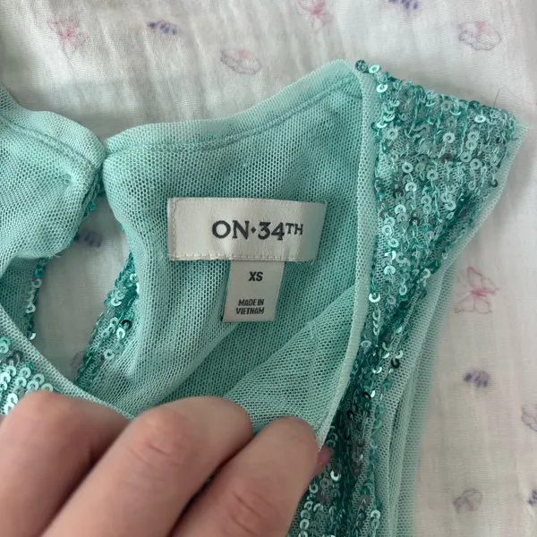 Blue sequin top Size XS - Image 2