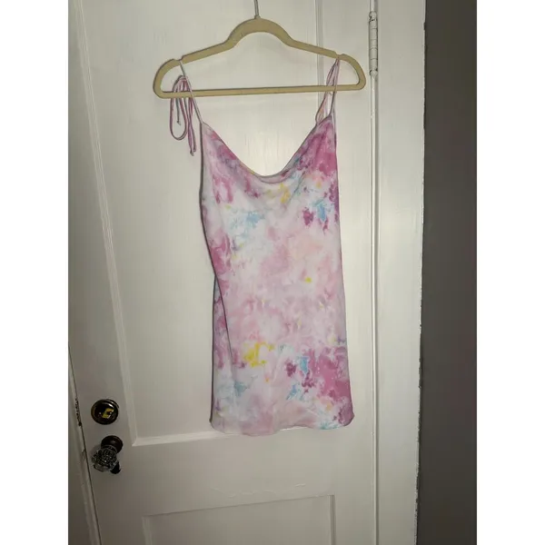 Revolve RESA Endless Summer Cotton Candy Tie Dye Teenie Mini Dress - Image 5