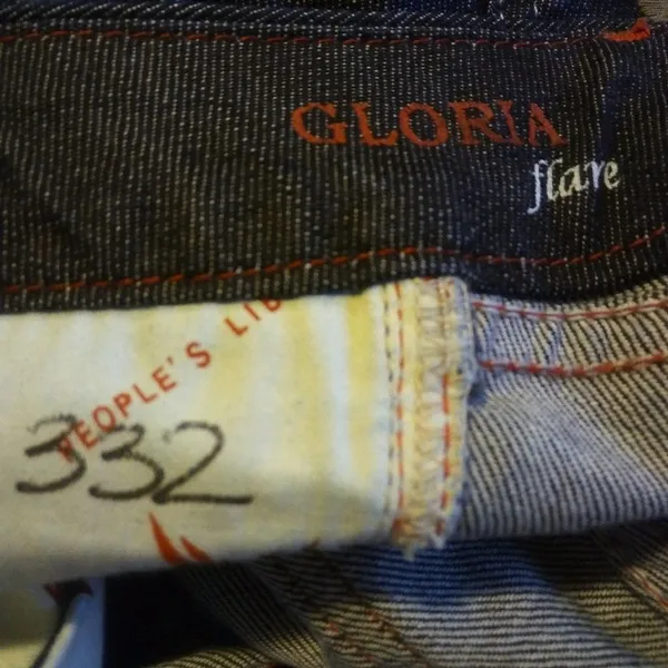 Womens PEOPLE'S LIBERATION Gloria‎ Flare Blue Jeans - Image 6