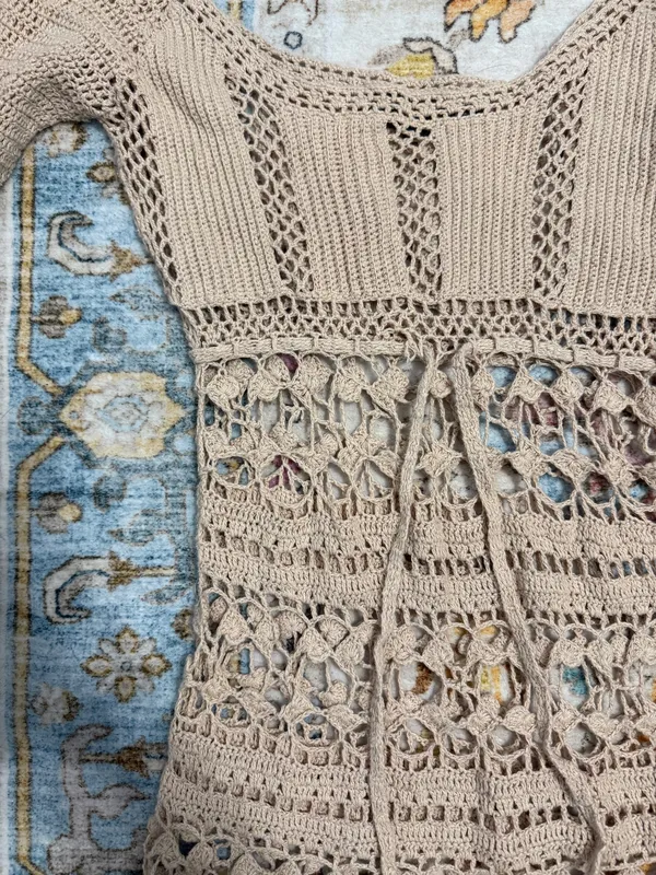 Crochet Knit Dress - Image 3