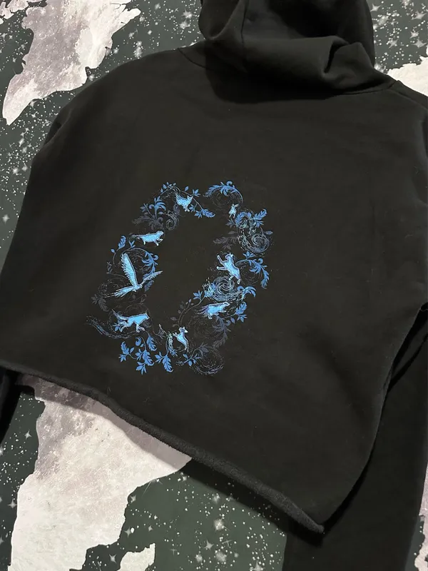 Harry Potter Forbidden Forest Experience Crop Hoodie - Image 2