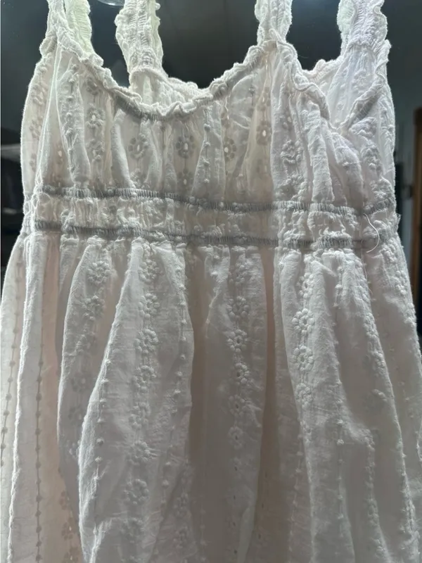 White floral dress (Ready To Ship) - Image 6