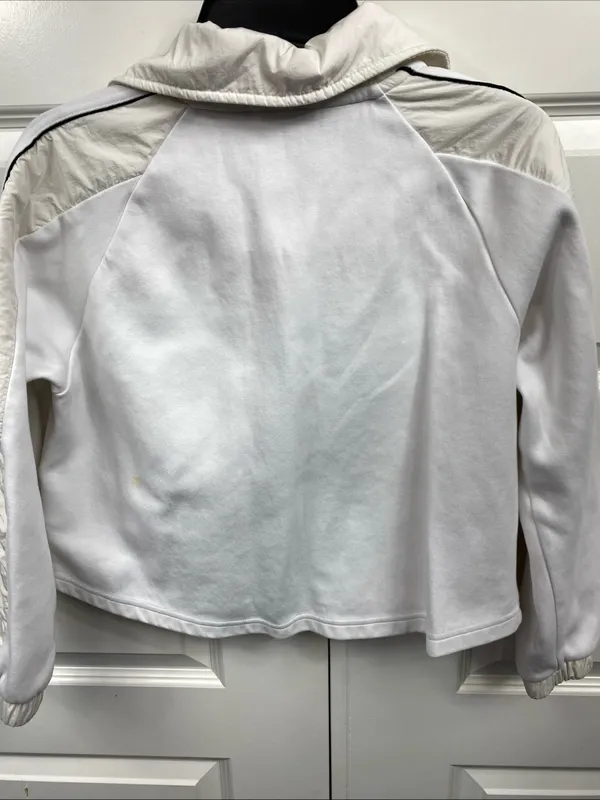 PUMA Jacket Womens BMW Motorsport Full Zip Pockets Racing Crop XS White Extra S - Image 5