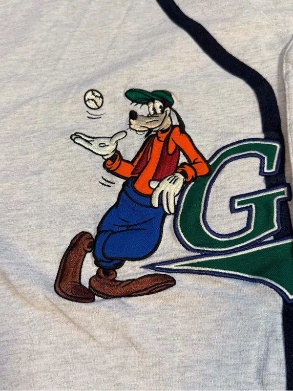 Vintage 90s Disney Store Goofy Baseball Jersey XL Embroidered Unisex - Image 8
