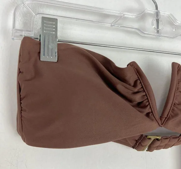 NWT Andie Swim The Scala Top Flat in Espresso Brown Size Small S NEW - Image 3