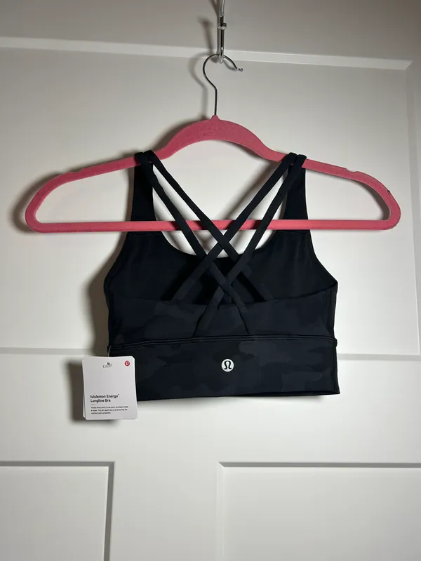 Lululemon Size 2  energy bra - Black Camo - Image 5