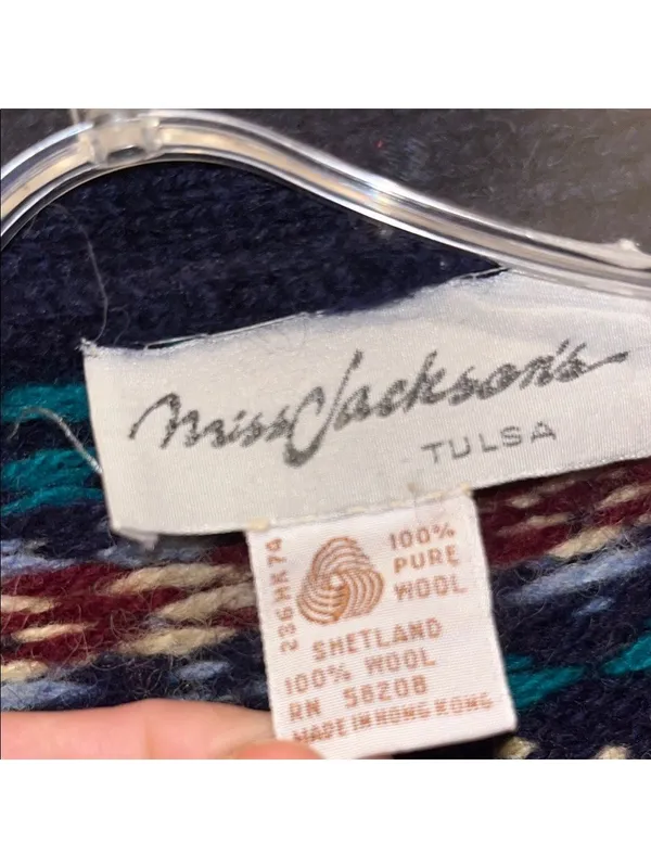 Vintage 90s Multicolor Knit Sweater Vest - Image 4
