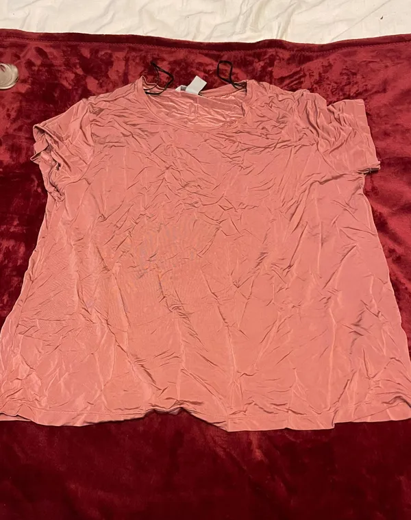 Silky Pink Shirt Size M - Image 3