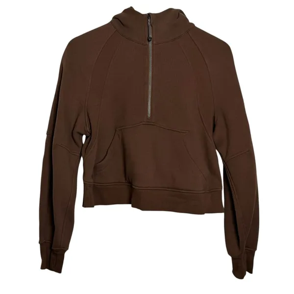 Lululemon Scuba Oversized Half-Zip Hoodie Java - Image 2