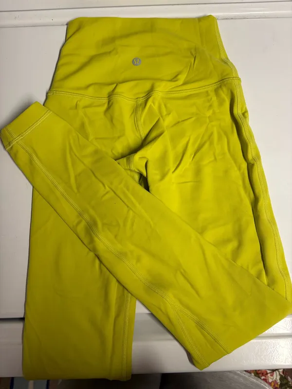 Bright Yellow Lululemon Align leggings  - Image 3