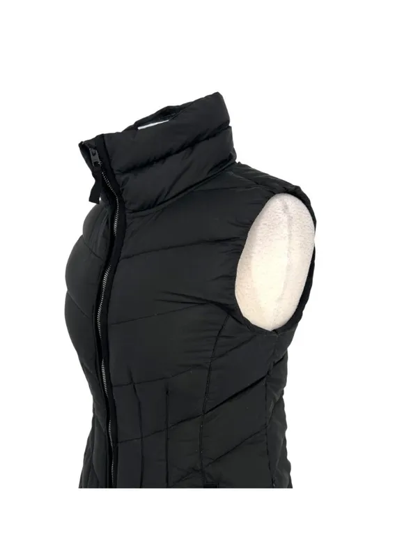 Athleta Inlet Down Puffer Vest Long Black Athleisure Urban Casual Size Small - Image 5