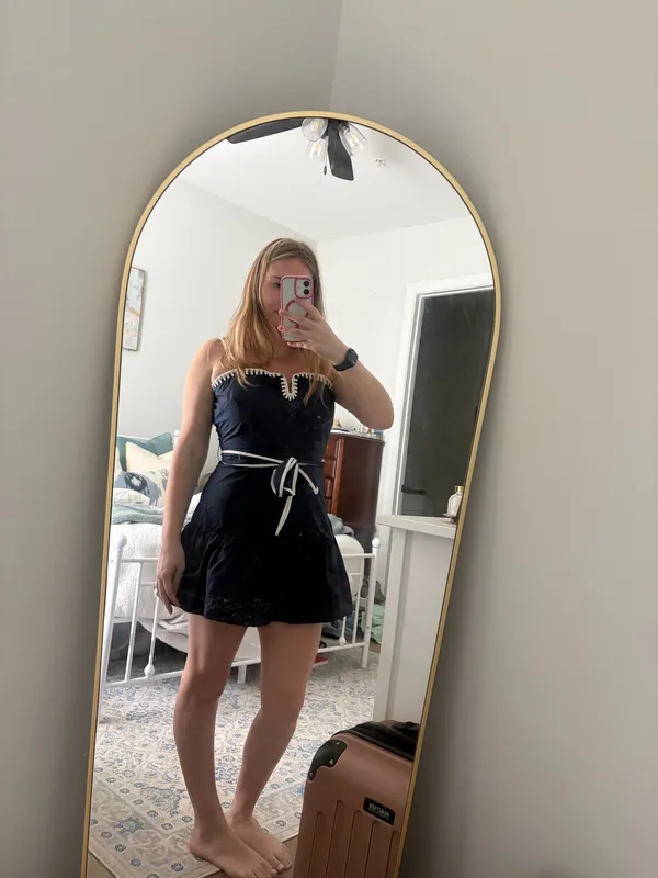 These Three Boutique Navy Dress - Image 2