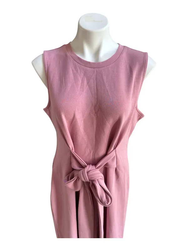 We Wander Performaluxe Tie Waist Dress Purple Large NWT STITCH FIX - Image 6