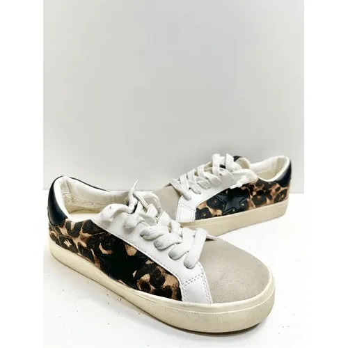 Steve Madden Fashion Sneakers Leopard Print‎ Star Suede Multi Color Size 5 - Image 5