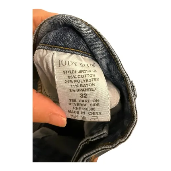 Judy Blue Medium Wash Skinny Straight Relaxed Fit Jeans Size 32 - Image 3