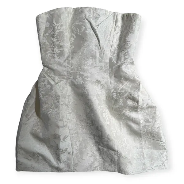 NWD BabyBoo Elenora Mini Dress Ivory Big Bow Size Medium - Image 3