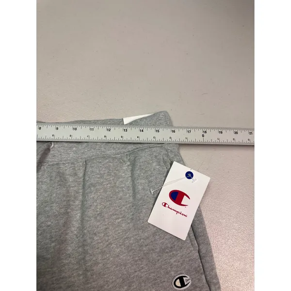 Champion Womens Iconic Puddle Pant Wide Leg Sweatpants Light Grey Heather L - Image 5
