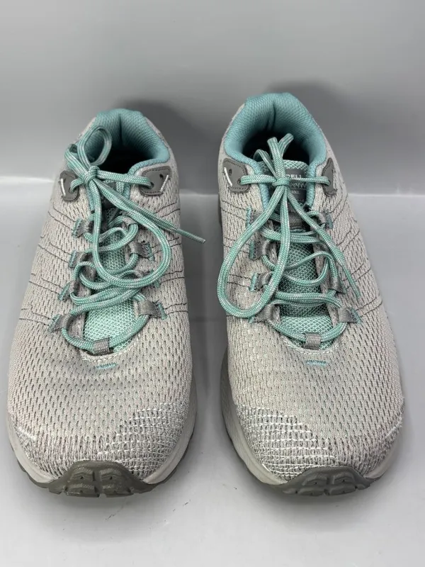 Merrell Fly Strike Trail Running Shoes Womens 9.5 Teal Gray Round Toe J067238W - Image 3