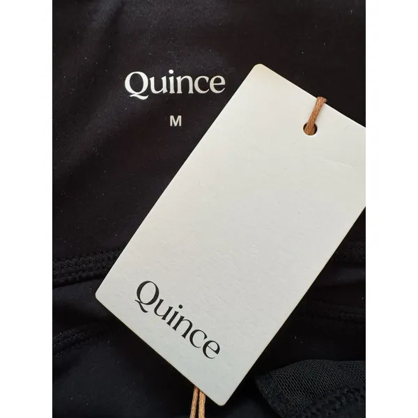 NWT Quince Whistler Mid Rise Thermal Joggers in Black Womens Size Medium - Image 9