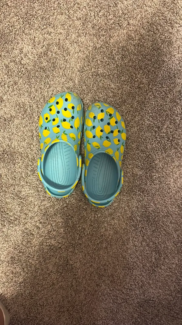 Lemon Crocs Classic Clogs - Image 3