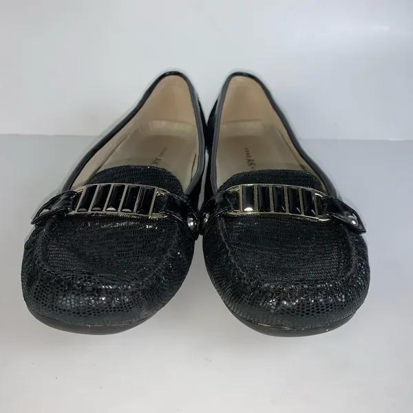 Anne Klein Iflex Women's Shoes Sz 8M Black Moccasin Loafers Flat Comfort - Image 3